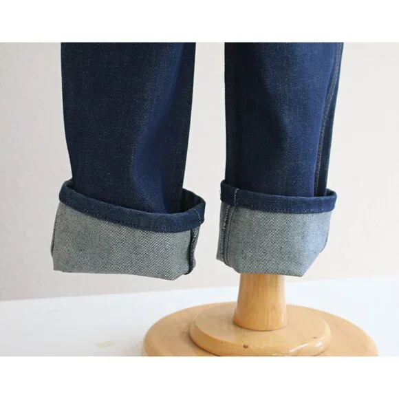 Deadstock, 1970's Vintage Bayly Dark Wash Jeans Kid's Size 5 to 6 Extra Small XS